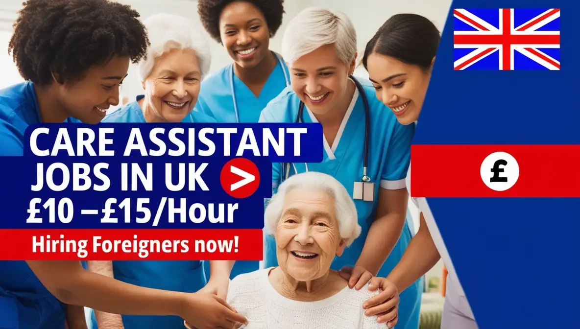 Care Assistant Jobs in UK for Foreigners 2025 Salary £10–£15 Per Hour
