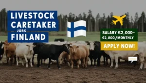 Livestock Caretake Jobs in Finland for foreigners 2025 Salary €2,000-€2,800 Monthly